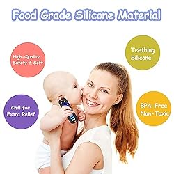 ROBBEAR Baby Teething Toys, Food Grade Silicone