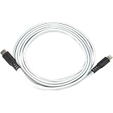 Ventev Flat USB-C to Lightning Charge/Sync Cable 6ft White Charge/Sync Cables