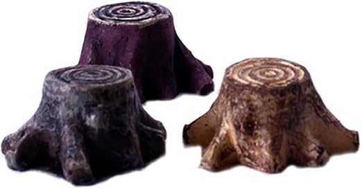 1pc Miniatur Baumstumpf Aus Kunstharz Dekoration Feengarten Basteln Amazon De Kuche Haushalt