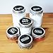 Chalk Tops - Reusable Chalkboard Lids for Mason Jars - 8 Pack - Wide Mouth