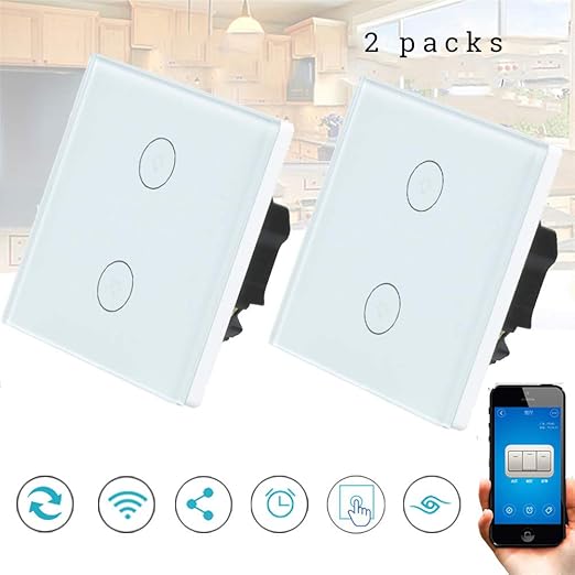 Aldd Wifi Interruptor De Luz Tactil De Pared Inteligente Panel De