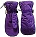 N'Ice Caps Unisex Adults Solid And Colorblocked Puffy Waterproof Ski Mittens