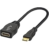 VCE 4K x 2K Mini HDMI Male to HDMI Female Converter Adapter Cable 15cm