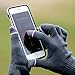iGotTech Texting Gloves for Smartphones and Touchscreens, Black with Gray Details