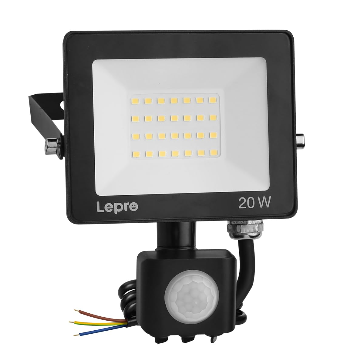 Lepro Security Lights Outdoor Motion Sensor, 20W 2000 Lumen PIR Lights, IP65 Waterproof Motion Sensor Flood Light, Ultra Thin Garden Security Light for Forecourt, Backyard, Garages