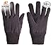 Xpose Safety Protective Work Gloves - 12 Pack For Industrial Labor, Home and Gardening Jersey Knit Cotton and Polyester Blend - 9oz Fleece - Men's Large - Brown