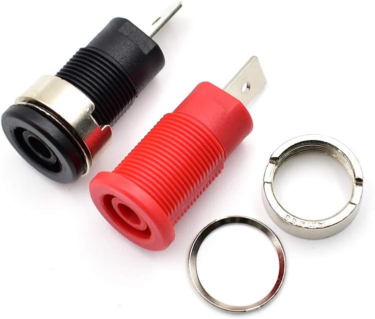 10Pcs 4mm Banana Jack Female Panel Mount Banana Socket Binding Post