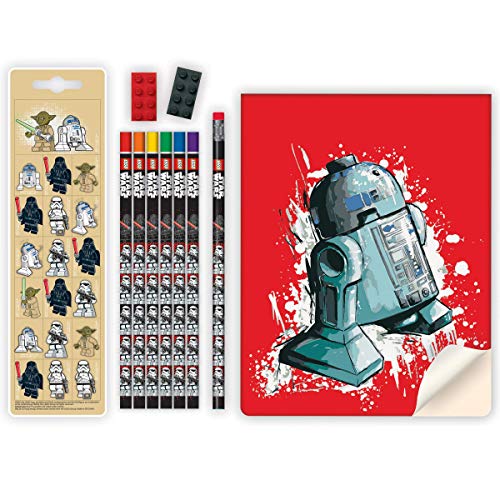 Lego Star Wars Deluxe Drawing Gift Set with a Sketchbook, Erasers