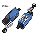 URBEST 2Pcs ME-8104 Revolving Plastic Adjustable Roller Level Arm Momentary Limit Switch