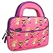 Evecase 7inch Dragon Touch Y88X Plus 2017/Y88X Kids Android Tablet Sleeve, Cute Princess Themed Neoprene Travel Carrying Slim Sleeve Case Bag w/ Dual Handle and Accessory Pocket - Pink w/ Purple Trim