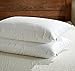 Millihome® Dobby Stripe White Goose Feather and Down Pillow, 100% Egyptian Cotton, White, Set of 2 , King Size