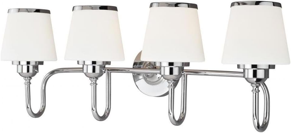 Best Vaxcel 4 Bathroom Vanity Lighting Chrome