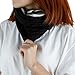 Samtree Unisex Slouchy Beanie Hat Stripe Knit Cap Loop Scarf Neckerchief Dreadlocks(Black)