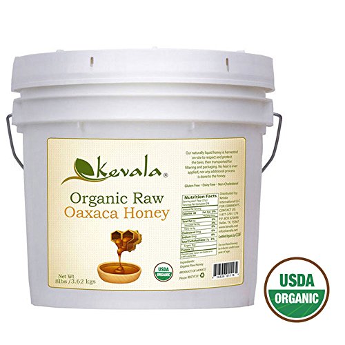 Kevala organic raw oaxaca honey 8 lbs pail