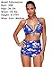 JOYMODE Swimsuits for Women Swimwear Bikini Push Up High-waisted Floral Print Bikini Set