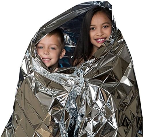 JXTZ 5PCS 210*130CM Water Proof Emergency Survival Rescue Blanket Foil Thermal Space First Aid Sliver Rescue Curtain Outdoor