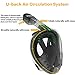 SMACO Full Face Snorkel Mask with UV Protection Anti-Fog Anti-Leak Snorkeling Mask with Detachable Camera Mount 180° Panoramic View Swimming Mask for Adults and Youth