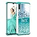 Voanice for Samsung Galaxy A14 5G Case with [2 Pack] Screen Protector, Slim Shockproof Soft TPU&Hard PC Phone Case, Girls Women Cute Glitter Bling Butterfly Protective Cover for Samsung Galaxy A14 5G