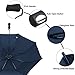 G4Free Folding Golf Umbrella 58-inch Large Windproof Double Canopy Auto Open Compact Travel Umbrellas(Navy Blue)
