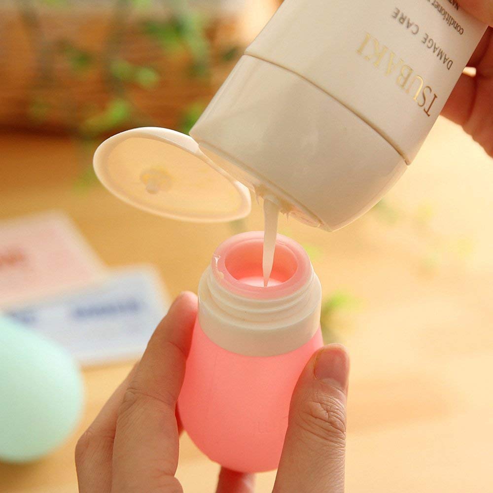 Portable Travel Bottles Set, AMMAX Leak Proof Squeezable Silicon Tubes Travel Size Toiletries Containers, TSA Carry On Approved Refillable Travel Accessories for Shampoo Liquids 4 Pack (3 fl. oz) : Beauty