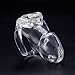 YiFeng Biosourced Resin Male Chastity Cage Device Belt Restraint Men Bondage Fetish ZCS142 (Short, Clear)