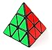 Fusicase New Fashion Style Educational Toy Magic Cube Triangle   Speed Cube Perfect Gift for Kids Children(Black)