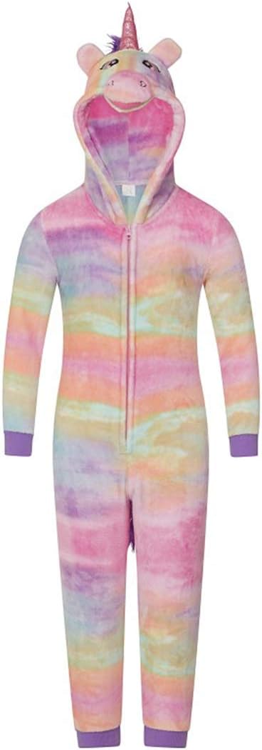 Boys Girls Novelty Animal All in One Hooded Soft Fleece All in One Onesies Sleepsuit
