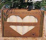 Baby Davine - NATURAL BAMBOO Ultra Soft baby bath Washcloths - Best for Sensitive and delicate Baby Skin - 6 Pack 10