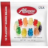 Blue Hippo Albanese 12 Flavor Assorted Gummi Bears 1 ounce (Pack of 30)