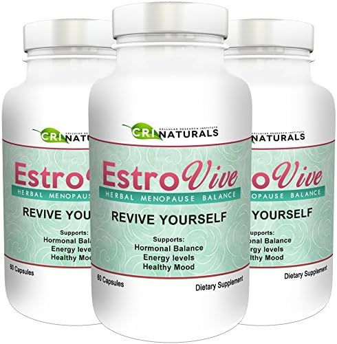 Estrovive - Hot Flashes Menopause Relief - Black Cohosh Menopause Complex - Sleeping Pills - Hot Flash Relief 3 - Pack