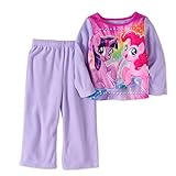 AME Inc Toddler Girls My Little Pony Movie Purple Fleece Pajama Set