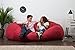 Big Joe XL Fuf Foam Filled Bean Bag Chair, Comfort Suede, Sierra Red