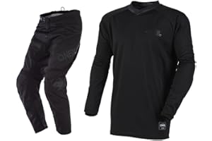 O'NEAL 2025 Element Classic Jersey Pant Adult Motocross Offroad Gear Combo (Black,Medium/32)