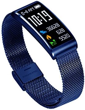 NSHK Intelligent Bluetooth Bracelet Heart Rate Detector Waterproof Blood Pressure Watch Milanese Steel Strip Wristband Fitness Tracker Multi-Language Supported