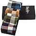 RioRiva Men Formal Colorful Patterned Dress Socks Mid Calf Designed Cotton Blend US 7-11/8-14 For Business Casual