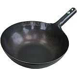 山田工業所 鉄 打出片手中華鍋(板厚1.2mm) 30cm