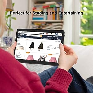 10 inch Google Android 8.1 Tablet Unlocked Pad with Dual SIM Card Slot 10.1" IPS Screen 4GB RAM 64GB ROM 3G Phablet Built-in Bluetooth WiFi GPS Tablets (Black) - immagine 8