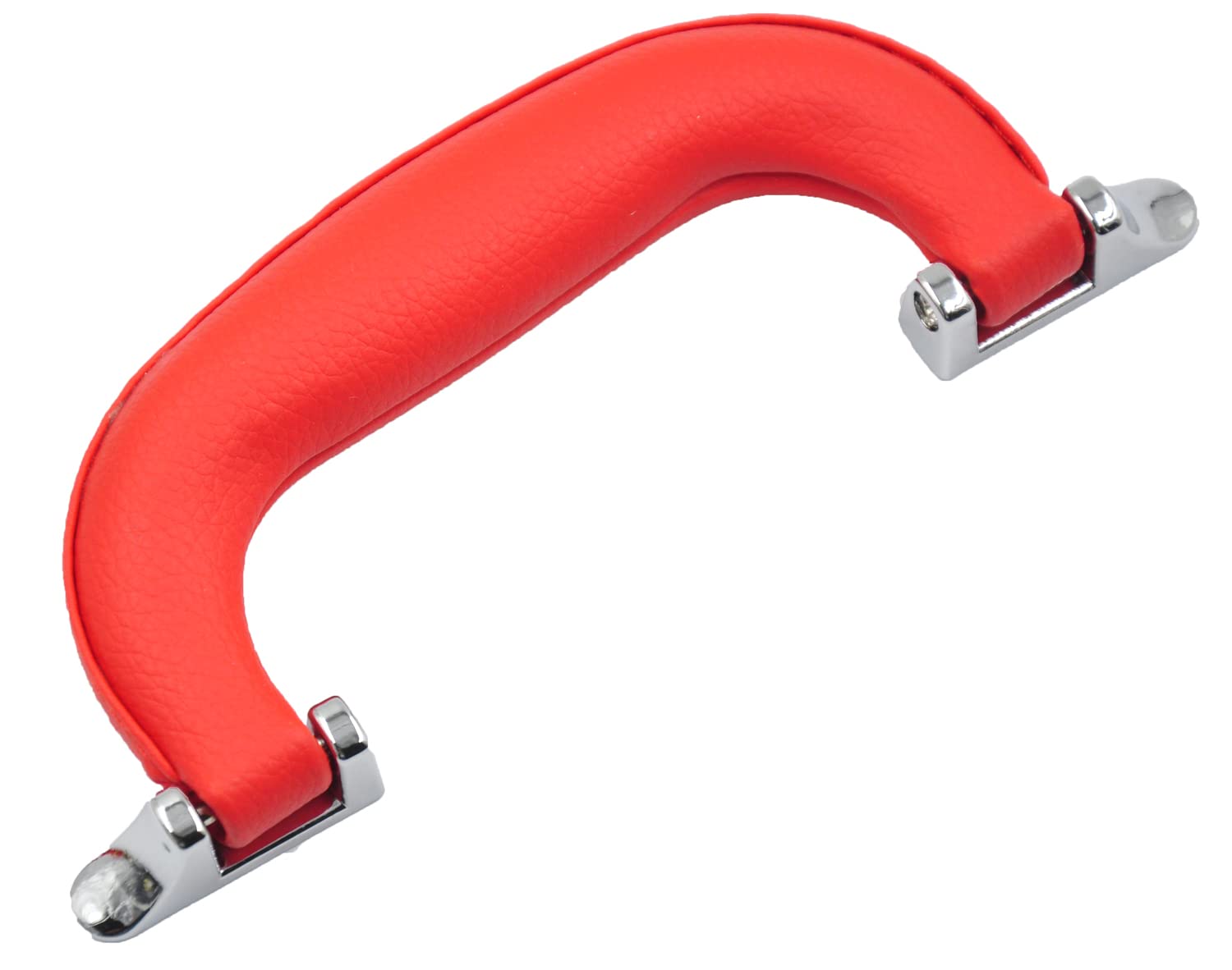 ChenXi Shop 1 Pieces PU Leather Handle for Guitar Musical Box Handbags Gift Boxes Wine Boxes Luggage Toolbox Trolley Instrument Case Red Silver