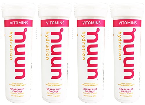 Nuun Vitamins Hydration Grapefruit Orange 12 Tablets (Pack of 4) Effervescent Vitamin Supplement Vegan Gluten-Free