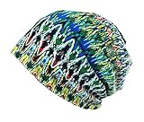 Qiabao Women's Soft Comfy Printed Slouch Beanie Cap Hat