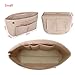 VANCORE Felt Insert Purse Organizer Handbag Cosmetic Travel Bag for Women Dark grey Small