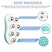 MURLIEN Massage Roller Ball, Body Cellulite Massager with Anti-Slip Handheld for Relieving Muscle Soreness, Alleviating Shoulder, Arms, Back, Legs, Calves, Foot Or Muscle Tension (Blue)