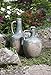 IMAX 13323 Bardot Blue Stone Large Ceramic Jug - 7.5 in. (W) x 15 in. (H) Handcrafted, Fire Glazed Clay Jug in Antiqued Look. Home Decor Stoneware