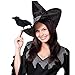 ATDAWN Halloween Black Feathered Crows, Realistic Looking Halloween Decoration Birds, 6 Pack