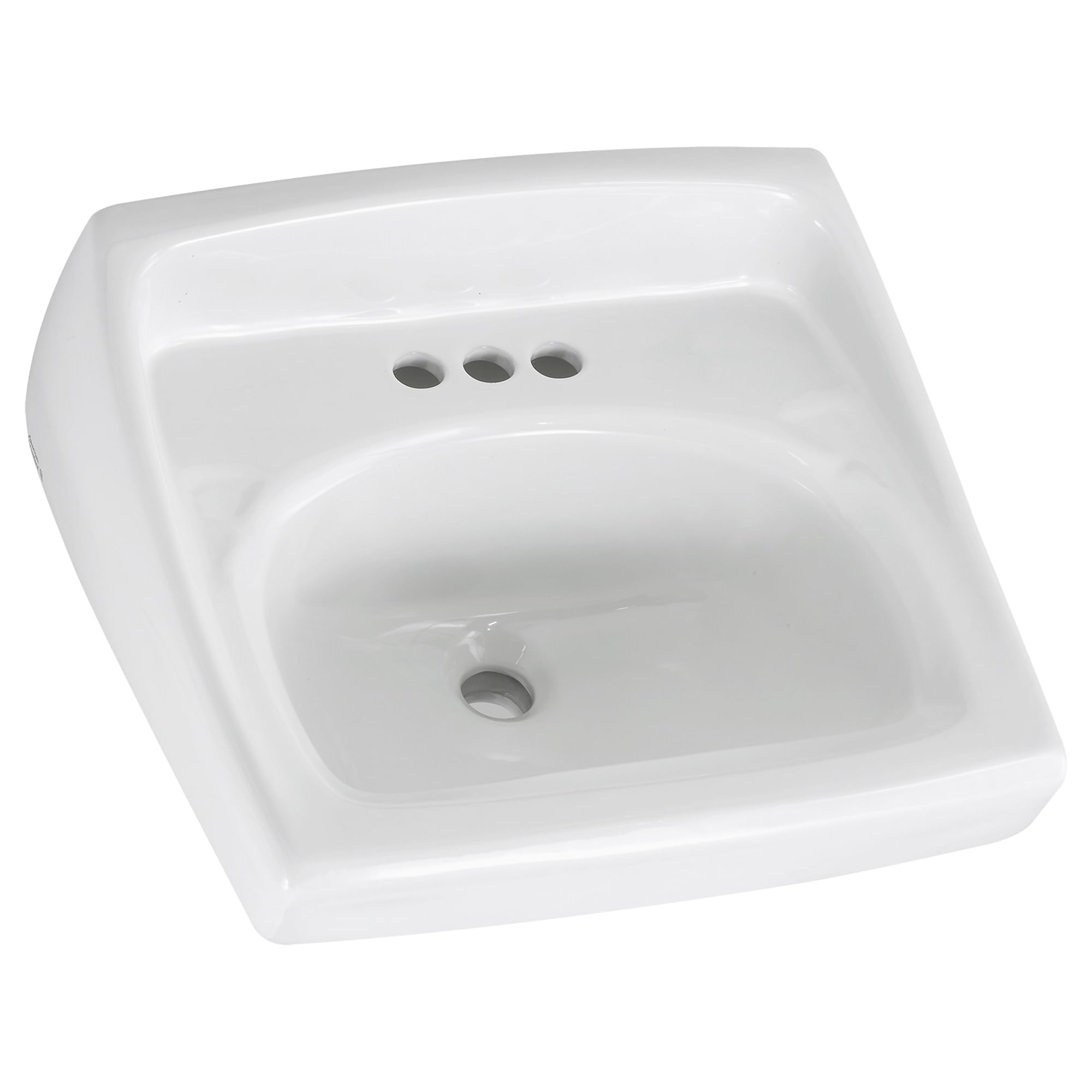 Photo 1 of **MISSING HARDWARE**American Standard Lucerne Wall-Mounted Bathroom Sink in White