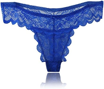 Madehappy Women Panties Lace T-Back Brief Sexy Lingerie Underwear Deep Blue One Size