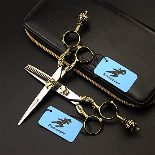 Hair Cutting Scissors Thinning Shears Kit, Professional Hairdressing