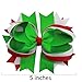 QtGirl Christmas Hair Bows Ribbon Hairbow Alligator Clips for Teenager Kids in
