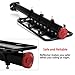 YAHILL® Adjustable Universal Bike Rear Rack Quick Release Holder Seatpost, Bicycle Carrier with Max Capacity of 165LB