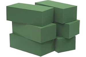 Voittozege 8 Pack Floral Foam Blocks for Fresh and Artificial Flowers, Square Wet& Dry Foam Bricks Green Florist Bricks Arran